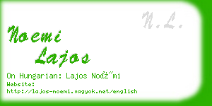 noemi lajos business card